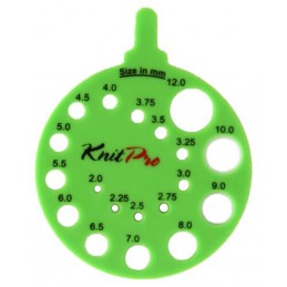 KnitPro Round Knitting Needle Size Gauge 2mm - 12mm