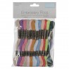 Trimits 36 x 8m Pastel Colours Embroidery Thread Floss Skeins Cross Stitch