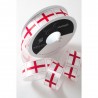 Berisfords England St. George Cross Flag Ribbon 25mm or 35mm