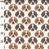 100% Cotton Digital Fabric Rose & Hubble Saint Bernard Dog Faces