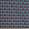 Polycotton Fabric Wales Flags Red Dragon Welsh