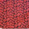 Polycotton Fabric Packed Poppies Poppy Floral