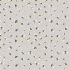 100% Cotton Fabric Nutex Birdsong Bumble Bee Buzzy Bees Grey Bugs Insect