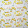 100% Cotton Digital Fabric Easter Bunny Chick Animals Train Town 140cm Wide
