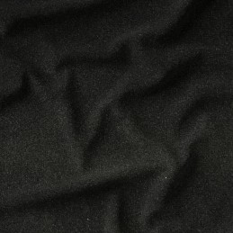 Crafty Velvet Plain Fabric Coloured Plush Finish Dressmaking Material 148cm Wide - Black