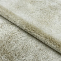 Plain Plush Fur Fabric Fancy Dress 100% Polyester Crafty Material 150cm Wide - Camel Frost