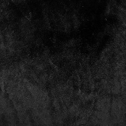 Plain Plush Fur Fabric Fancy Dress 100% Polyester Crafty Material 150cm Wide - Black