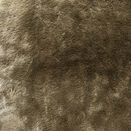 Plain Plush Fur Fabric Fancy Dress 100% Polyester Crafty Material 150cm Wide - Chocolate