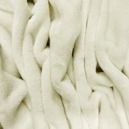 Cuddle Fleece Fabric Dress & Upholstery 100% Polyester Craft fabric 150cm Wide - Ivory