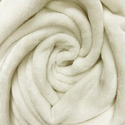 Cuddle Fleece Fabric Dress & Upholstery 100% Polyester Craft fabric 150cm Wide - Ivory