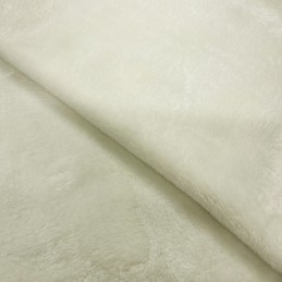 Cuddle Fleece Fabric Dress & Upholstery 100% Polyester Craft fabric 150cm Wide - Ivory