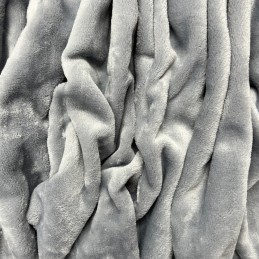 Cuddle Fleece Fabric Dress & Upholstery 100% Polyester Craft fabric 150cm Wide - Grey