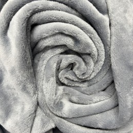 Cuddle Fleece Fabric Dress & Upholstery 100% Polyester Craft fabric 150cm Wide - Grey