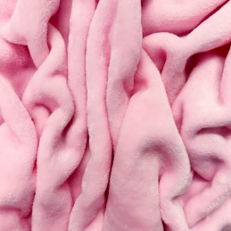 Cuddle Fleece Fabric Dress & Upholstery 100% Polyester Craft fabric 150cm Wide - Baby Pink