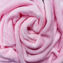 Cuddle Fleece Fabric Dress & Upholstery 100% Polyester Craft fabric 150cm Wide - Baby Pink