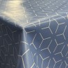Italian PVC Geometric Shapes Embossed Craft Fabric Tablecloth Fabric 140cm Wide