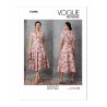 Vogue Pattern V1898 Misses' Dress by Badgley Mischka Maxi Midi