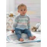 Knitting Pattern James C Brett JB803 Baby Marble DK Jumper Hat Blanket