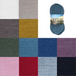 James C Brett Croftland Aran Yarn 200g Knit Wool 80% Acrylic 20% Wool