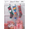 Knitting Pattern James C Brett JB811 DK Christmas Xmas Stockings Presents