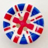 World Of Buttons Embellishment Union Jack 18mm Button Flag Kings Coronation London UK Great Britain