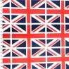 100% Cotton Digital Fabric Rose & Hubble Lined Union Jack Flags UK Panel