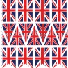100% Cotton Digital Fabric Rose & Hubble Bunting Variety Union Jack UK Panel