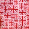 Printed Polar Anti Pil Fleece Fabric United Kingdom Flag UK Great Britain Patriotic