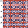 100% Cotton Digital Fabric Rose & Hubble Rustic Union Jack Flags UK Patriotic