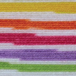 James C Brett Partytime Stripes DK Yarn Self Stripe 100g Knit Wool 100% Acrylic - PTS01