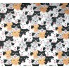 100% Cotton Digital Fabric Oh Sew Happy Cats Kittens Animals Bunched Felines