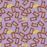 100% Cotton Fabric Camelot Fabrics Willy Wonka Chocolate Bars Golden Ticket