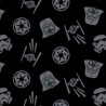 100% Brushed Cotton Winceyette Flannel Camelot Fabric Star Wars Darth Vader