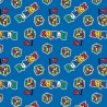 100% Brushed Cotton Winceyette Flannel Camelot Fabric I Love Rubiks Cubes