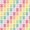 100% Brushed Cotton Winceyette Flannel Camelot Fabric Gummy Bears Sweets Rainbow