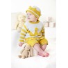 King Cole Knitting Pattern Baby Set Knitted in Cottonsoft DK 6022