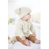 King Cole Knitting Pattern 6015 Baby Cardigans & Hat Knitted in Comfort Aran