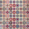 Tapestry Fabric Crochet Look Granny Squares Upholstery Furniture 140cm Wide