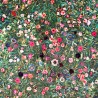 Italian Soft Plush Velvet Digital Print Fabric Klimt's Garden 148cm Wide