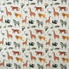 Digitally Printed Fabric Pure Cotton Panama Zoo Safari Animal Wildlife Panda