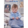 Wendy Wools Knitting Pattern P1298 Car Seat Blanket in Peter Pan Precious Chunky