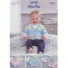 Wendy Wools Knitting Pattern PP011 Baby Cardigans Knitted in Peter Pan DK
