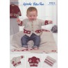 Wendy Wools Knitting Pattern PP013 Baby Heart Cardigan & Blanket in Peter Pan DK