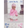 Wendy Wools Knitting Pattern PP016 Baby Hats Booties & Mittens in Peter Pan DK