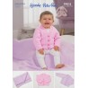 Wendy Wools Knitting Pattern PP018 Baby Cardigan & Blanket in Peter Pan DK