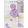 Wendy Wools Knitting Pattern PP026 Baby Cardigan Blanket & Hat in Peter Pan 4Ply