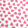 Polycotton Fabric Tossed Love Hearts Valentines Heart Romance