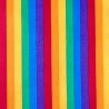 100% Cotton Poplin Fabric Rainbow Sea Side Stripes LGBTQ+ Gay Pride