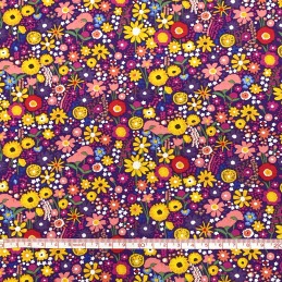 Dirty Sweet Garden Ditsy Floral Flowers Meadow Spring black
