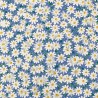 100% Cotton Poplin Fabric Crazy Daisy Daisies Bunched Floral Flowers